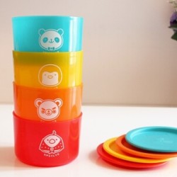 悠家良品 塑料储物罐 两个装(颜色随机) *3件