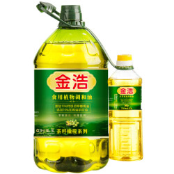 金浩 茶籽橄榄食用调和油5L+500ml 添加10%特级初榨橄榄油 *2件