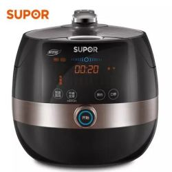 苏泊尔(SUPOR) 鲜呼吸香浓电压力煲 百次沸腾味更鲜 可中途加菜 5L双胆 铜晶球釜 SY-50FC9080Q 电压锅