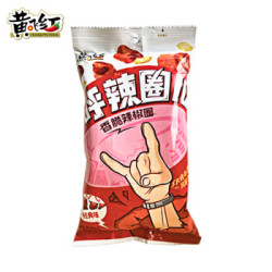 黄飞红 麻辣休闲零食花生辣椒圈呼辣圈儿经典原味105g *19件