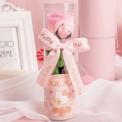 Love Letter 凯蒂猫单只粉色玫瑰(永生花)