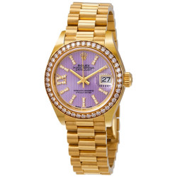 劳力士 Lady-Datejust 28 Liliac Dial 18K金