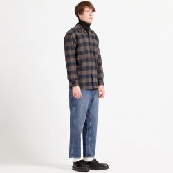UNIQLO 优衣库 425818 男士宽腿窄口牛仔裤