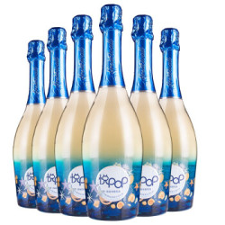 长城(GreatWall)国产葡萄酒 悦POP/悦泡泡低醇白起泡酒 甜型 整箱装750ml*6