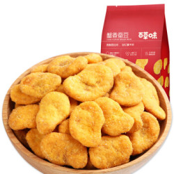百草味 蟹香蚕豆208gX2/袋 坚果炒货休闲零食特产小吃每日坚果 *17件