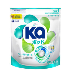 王子菁华 3合1洗衣神珠三色洗衣凝珠(通用)袋装16g*12粒 日本进口威露士出品 *2件