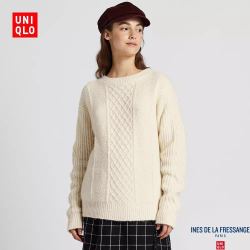 UNIQLO 优衣库 422608 女士圆领针织衫