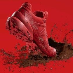 萨洛蒙(Salomon)男款缓冲防护越野跑鞋 经典升级 SPEEDCROSS 5 激进红406843 UK8(42)+凑单品