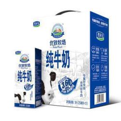 君乐宝(JUNLEBAO)优致牧场纯牛奶250ml*12礼盒装 *4件
