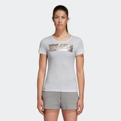 adidas 阿迪达斯 CD1981 女装运动型圆头短袖T恤
