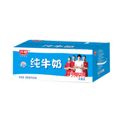 光明 纯牛奶 250mL*24盒 *3件