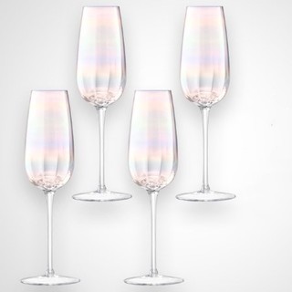 LSA International 5832 彩虹珍珠玻璃酒杯 香槟杯 250ml*4