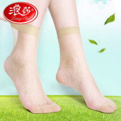 Langsha 浪莎 L1346-20 女士水晶丝薄款短丝袜 20双装