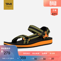 Teva/太哇凉鞋男OriginalUniversal Publish沙滩户外鞋子 绿色/橙色 40.5
