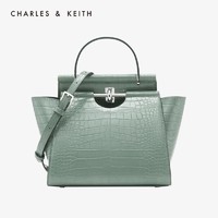 CHARLES & KEITH CK2-50780937 女士鳄鱼纹手提单肩包