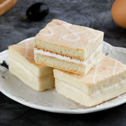 迷语蛋糕甜品网红零食小吃休闲食品早餐夹心面包整箱(代可可脂)