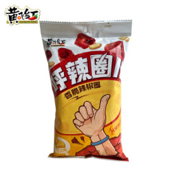 黄飞红 麻辣休闲零食花生辣椒圈呼辣圈儿芝士味105g *6件