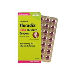 Salus 莎露斯 Floradix 德国铁元 有机绿铁片 84粒/盒*2盒