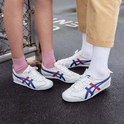 鬼冢虎Onitsuka Tiger MEXICO 66 男女烫金尾标时尚低帮运动休闲板鞋 D507L-0152