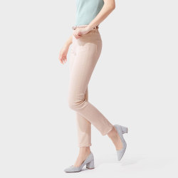 lativ诚衣 牛仔烟管裤高腰修身显瘦休闲(水洗产品) 女装