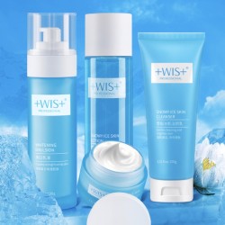 WIS 微希 雪能冰肌套装(冰肌洁面乳100g+亮肤水120ml+美白乳液90g+焕颜霜60g)