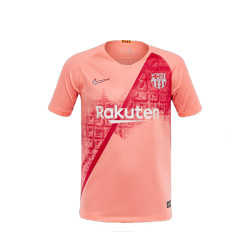 919235-694耐克巴塞罗那2018/19赛季第二客场儿童短袖队服运动T恤
