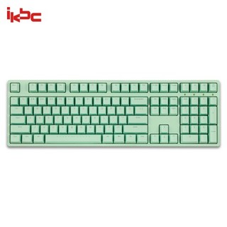 iKBC W210 2.4G无线 机械键盘 （Cherry红轴、PBT、108键、绿色）