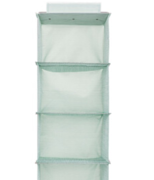 MINISO 名创优品 四层衣物收纳挂袋 绿色