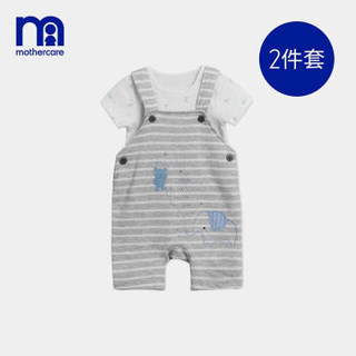 mothercare 婴儿背带裤套装 MC9C1SA483 灰色 73cm