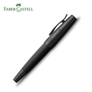 辉柏嘉（Faber-castell） 尚品系列纯黑M尖磨砂黑钢笔 书法练字签名礼品墨水笔 纯黑 M尖