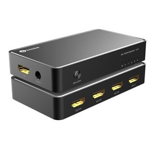 Biaze 毕亚兹 HQ2 HDMI—进四出分配器 接口转换器 黑色