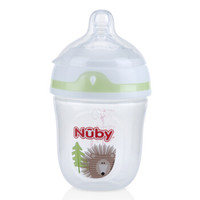 Nuby 努比 51500 宽口径塑料奶瓶 150ml（浅绿色瓶盖 ）