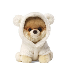 Gund Boo公仔玩偶 白熊装 13CM *3件