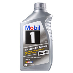 Mobil 美孚 1号 0W-40 SN 全合成机油 1QT *9件