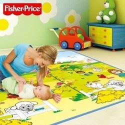 Fisher-Price 费雪 BMF22 小小探索家/趣味数字 双面包边地垫