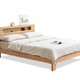  源氏木语 Y90B07 现代简约橡木低铺夜光床 1.2米床　