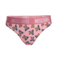 MOSCHINO UNDERWEAR 莫斯奇诺 女士粉色小熊图案内裤 Z A4733 9026 1242 4码 *5件