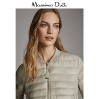 Massimo Dutti 06723601710 金属感线绗缝女士外套