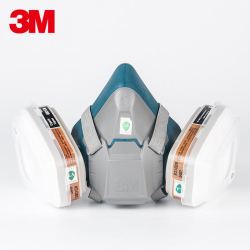 3M正品硅胶防甲醛6502/6502QL快扣尘毒套装喷漆防尘有机气体面具