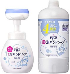 Biore 碧柔 泡沫印章开花型花朵洗手液 原装250ml+替换装800ml