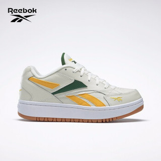 Reebok 锐步 COURT DOUBLE MIX 女士休闲运动鞋 FW3628 粉白色/黄色/绿色 36