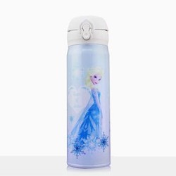 膳魔师（THERMOS）保温杯车载水杯男女学生杯子不锈钢保温壶 500ml JNL-500FZ-LB 冰雪奇缘 多色可选 *2件