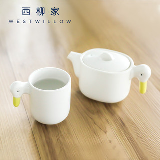 ceramic japan 鸭子系列 AS-2 可爱鸭子马克杯 270ml 白色