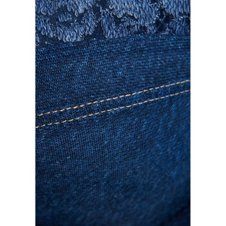LA PERLA AMETHYST系列 女款蕾丝刺绣塑身连体内衣 CFI002102  W284蓝色 70B