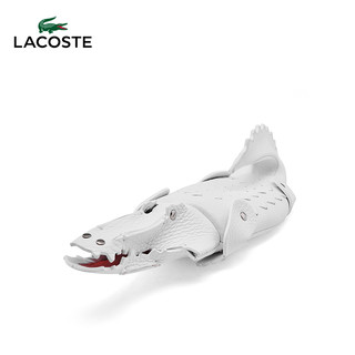 LACOSTE 拉科斯特 Fashion Show系列 女款拉链鳄鱼手拿包 NF3240M2 白色 小号