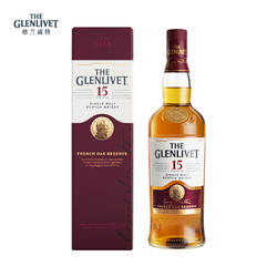 The Glenlivet 格兰威特 15年橡木桶单一麦芽威士忌 700ml