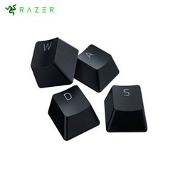 雷蛇 Razer 双色注塑PBT键帽升级套件 机械键盘 透光材料 游戏键盘配件 104键 个性化DIY 含拔键器 经典黑