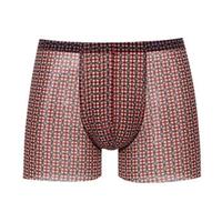 AIMER MEN 爱慕先生 NS23B741 中腰平角内裤 NS23B741 红色印花 S