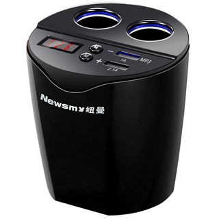 Newsmy 纽曼 车载充电器 NM18 双USB点烟器 一拖二 标配带电压监测