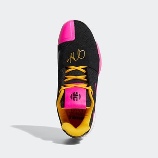 adidas 阿迪达斯 Harden Vol. 3 男士篮球鞋 EG2416 黑色/荧光粉 42